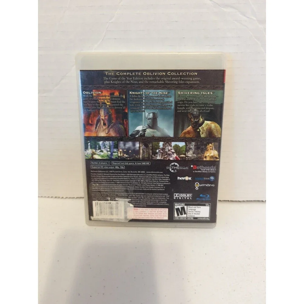 Ps3 The Elder Scrolls IV: Oblivion Game of the Year Edition